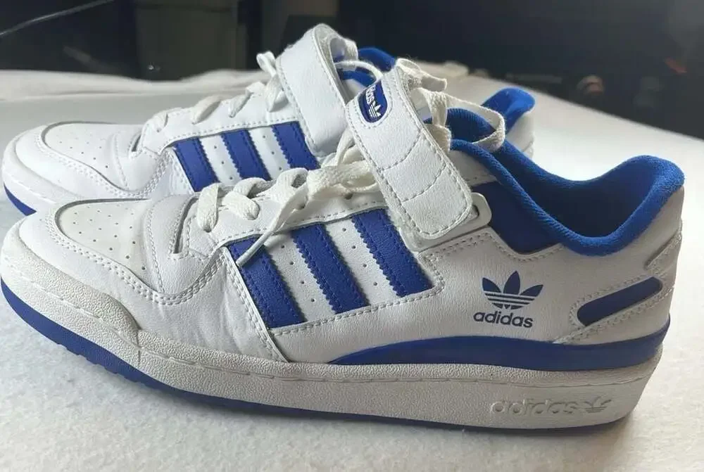 Adidas Originals Forum Low 'White Royal Blue' Sneakers men’s 10 Gorpcore
